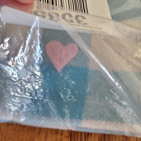 Kerri Rosenthal Handle with Care Cashmere Beanie - light blue check/plaid - Picture 7 of 11